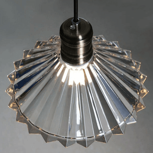 Fluted Glass Pendant Light | Bright & Plus.