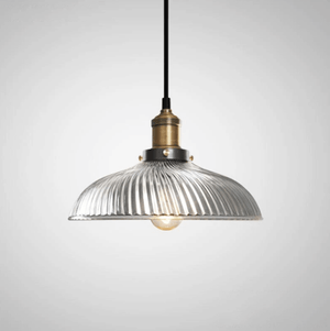 Fluted Glass Pendant Light | Bright & Plus.