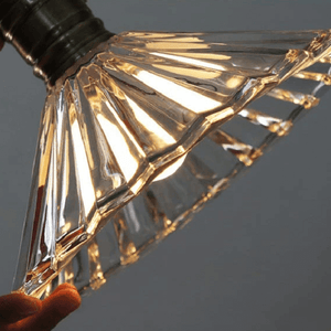 Fluted Glass Pendant Light | Bright & Plus.