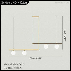 Frey - Modern Minimalist Living Room Chandelier Simple Linear