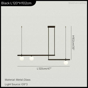 Frey - Modern Minimalist Living Room Chandelier Simple Linear