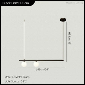 Frey - Modern Minimalist Living Room Chandelier Simple Linear