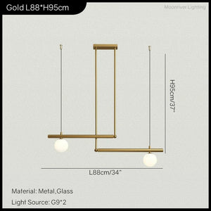 Frey - Modern Minimalist Living Room Chandelier Simple Linear