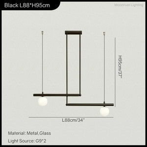 Frey - Modern Minimalist Living Room Chandelier Simple Linear