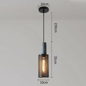 Gerd - Industrial Style Nordic Iron Net Cement Pendant Lamp