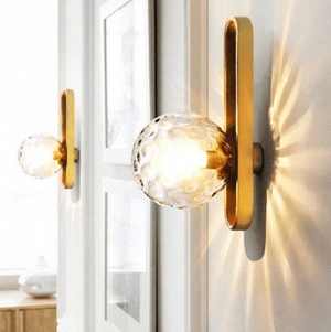 Grazia - Wall Lamp Gold with American Crystal Ball