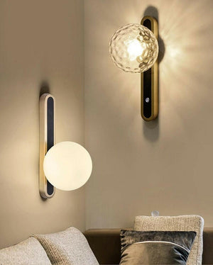 Grazia - Wall Lamp Gold with American Crystal Ball