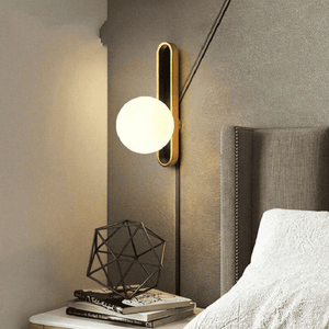 Grazia - Wall Lamp Gold with American Crystal Ball