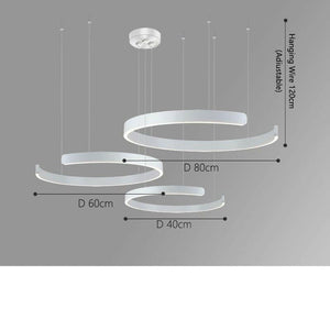 Gtoz - Chandelier Ring LED Modern Minimalist