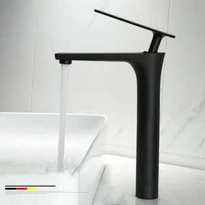 Gunmetal -  Single Lever Hot and Cold Bathroom Sink Tap