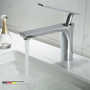 Gunmetal -  Single Lever Hot and Cold Bathroom Sink Tap