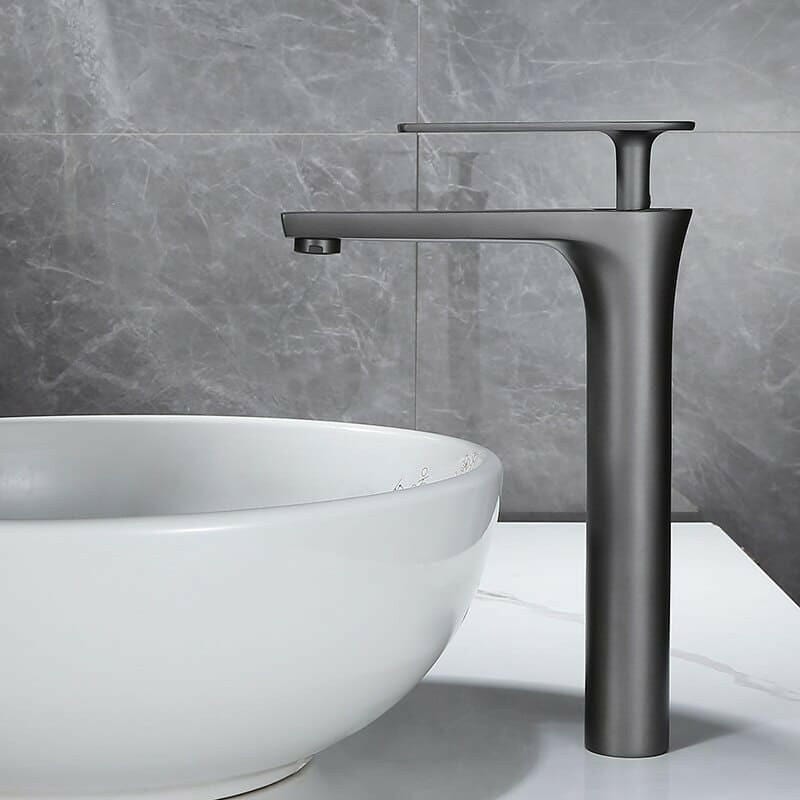 Gunmetal -  Single Lever Hot and Cold Bathroom Sink Tap