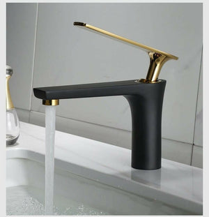 Gunmetal -  Single Lever Hot and Cold Bathroom Sink Tap