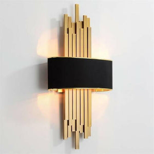 Hanett- LED Gold Metal Sconce | Bright & Plus.