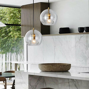 Hans - Nordic Glass Double Layer Pendant Lamp