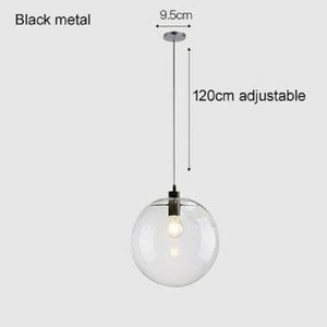 Harper - High Brightness Glass Ball Chandelier | Bright & Plus.