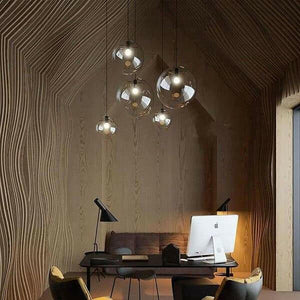 Harper - High Brightness Glass Ball Chandelier | Bright & Plus.