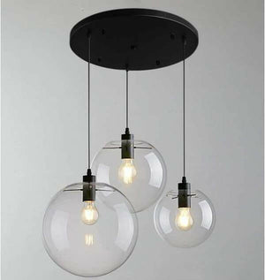 Harper - High Brightness Glass Ball Chandelier | Bright & Plus.