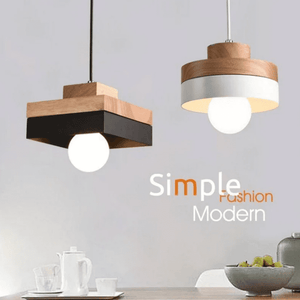 Hatria - Pendant Light Wooden LED (square or round)