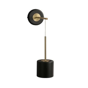 Heimdallr - Calibre Black & Brass Suspended Metal Wall Lamp