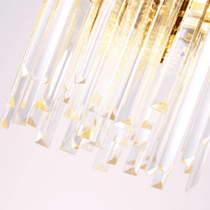 Helder Crystal Pendant Chandelier, Gold