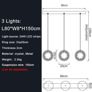 Hexu - Modern Crystal Chandelier