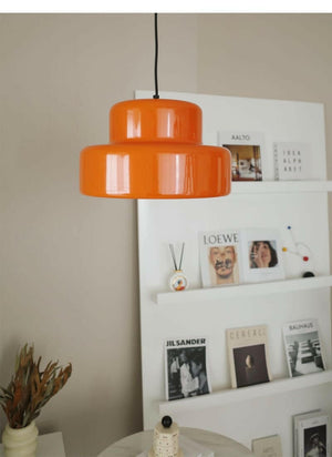 Kadri Retro Orange LED Pendant Light