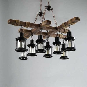 Kalett - Rustic Solid Wood Pendant Light | Bright & Plus.