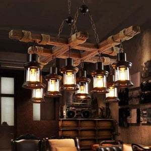 Kalett - Rustic Solid Wood Pendant Light | Bright & Plus.