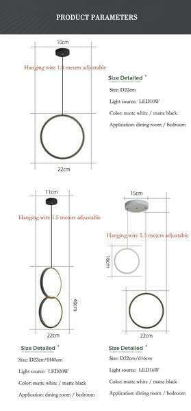 Kavita - Circular LED Hanging Light | Bright & Plus.