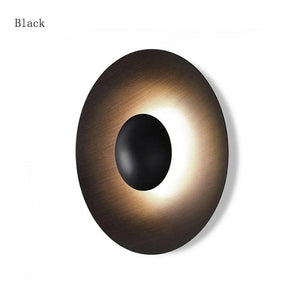 Kool - Nordic Style Wood Grain Round LED Wall Lamp