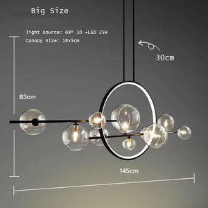 Kosmos - Modern LED Crystal Bubble Chandelier