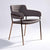 Lara - Rose Gold Base Dining Chair | Bright & Plus.