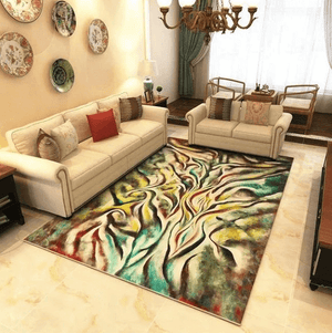 Large Modern Abstract Rug | Bright & Plus.