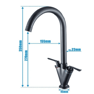 Lazaro - Two Handle Rotating Kitchen Faucet | Bright & Plus.