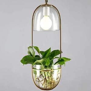 Lileas - Modern Hanging Planter Lamp | Bright & Plus.