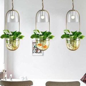 Lileas - Modern Hanging Planter Lamp | Bright & Plus.