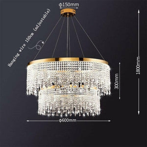 Liv - Nordic Chandelier Circle LED Gold