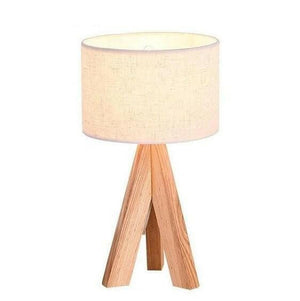 Lizbeth - Three Leg Wooden Base Lamp | Bright & Plus.