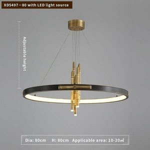 Ava Two-Tier Modern Rounded Metal Chandelier | Bright & Plus.