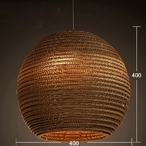 Luminaria Corrugated Board Pendant Light | Bright & Plus.