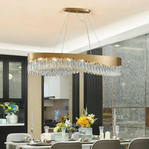 Meav - Luxury Rectangular Crystal Chandelier