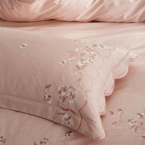 Meelona Egyptian Cotton Embroidered Duvet Cover Set | Bright & Plus.