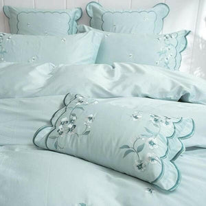 Meelona Egyptian Cotton Embroidered Duvet Cover Set | Bright & Plus.