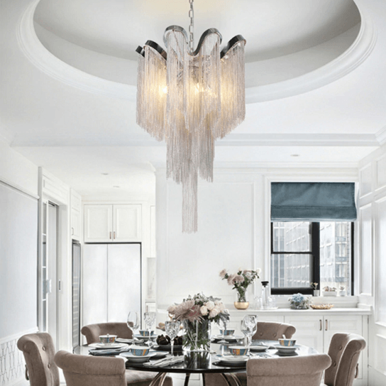 Moda Luxury Chain Chandelier | Bright & Plus.