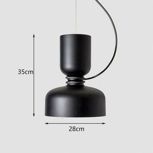 Modern Danish Designer Nordic Pendant Lamp with Wrought Iron Shade