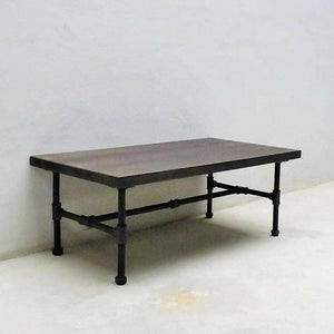 Modern Industrial Rectangular Coffee Table | Bright & Plus.