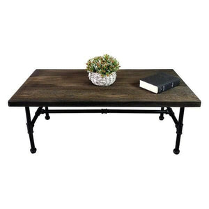 Modern Industrial Rectangular Coffee Table | Bright & Plus.