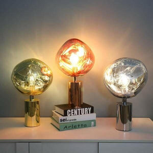 Modern Melt Led Table Lamp Replica Tom Dixon Gold/Chrome | Bright & Plus.