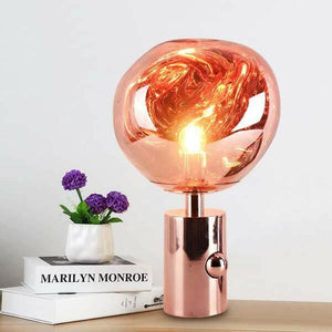 Modern Melt Led Table Lamp Replica Tom Dixon Gold/Chrome | Bright & Plus.